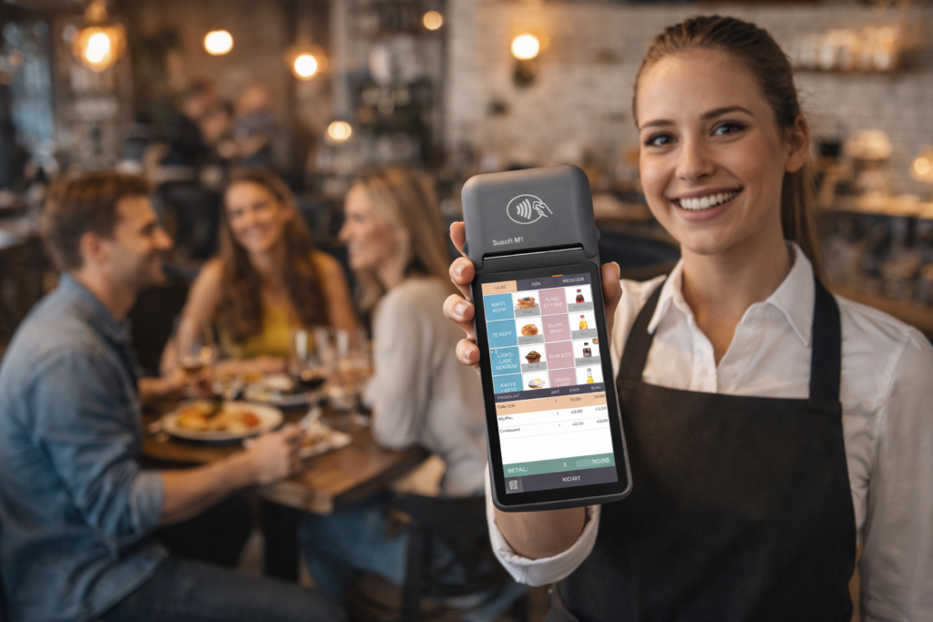 Kassesystem for restaurant